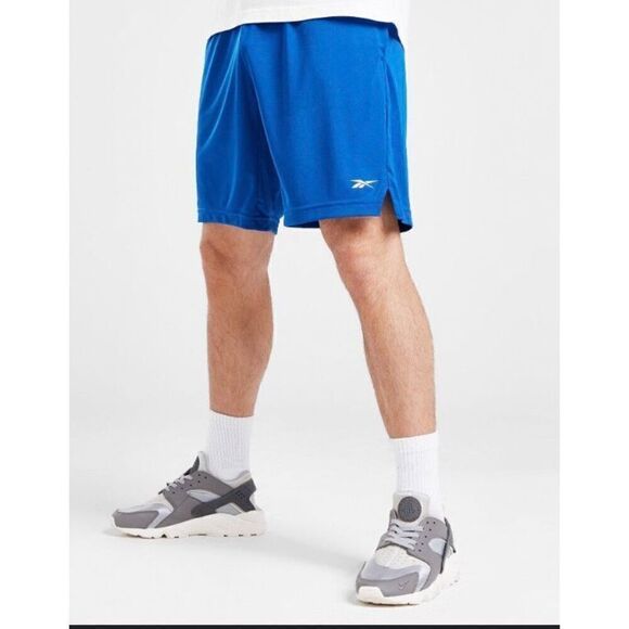 REEBOK - NWT - M Sz Medium Speedwick Active Shorts in Victor Blue. POCKETS! - Picture 16 of 16